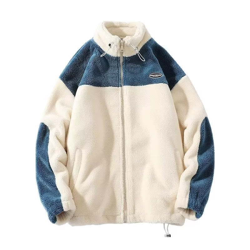 Berber Fleece Coat Winter Men Fashion Brands Fleece Padded Jacket