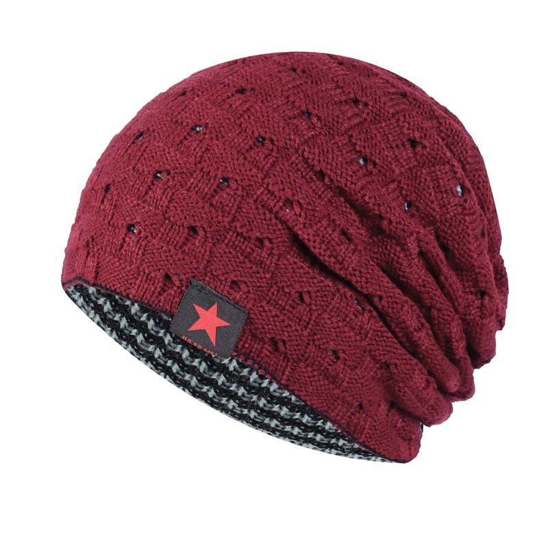 Men And Women Double-sided Warm Woolen Hat