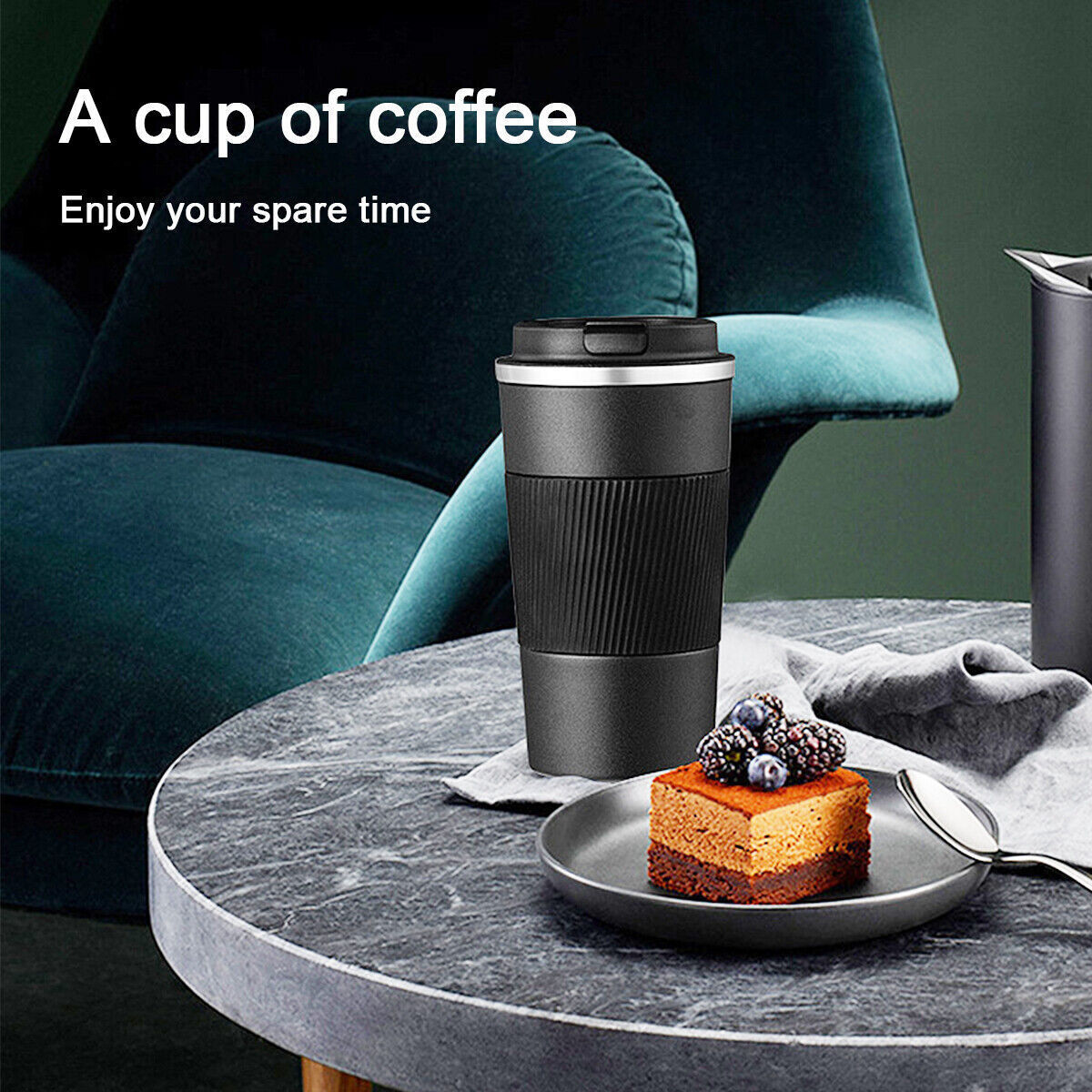 510ML Leakproof Insulated Thermal Travel Stainless Steel Coffee Mug Cup Flask