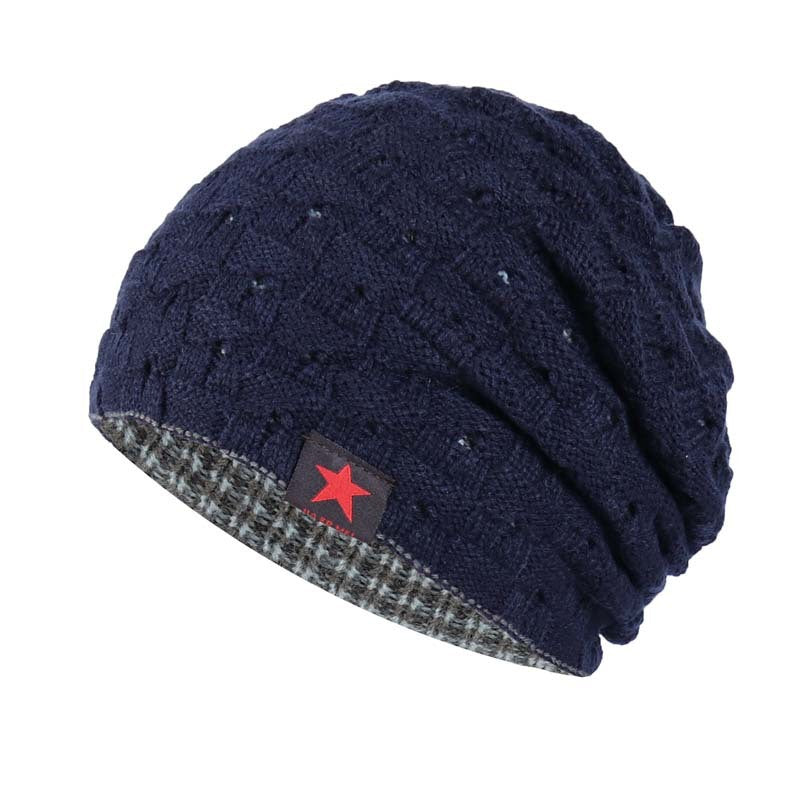 Men And Women Double-sided Warm Woolen Hat